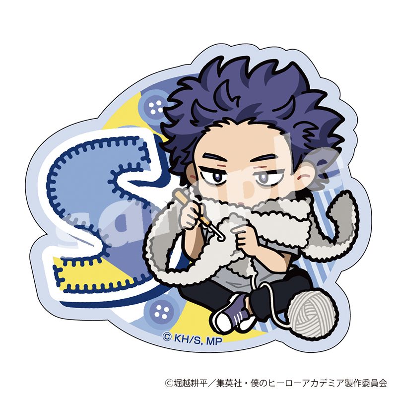 僕のヒーローアカデミア ステッカー 編め!あみぐるみデフォルメ 心操人使 ("My Hero Academia" Sticker Knit! Knitted Plush Deformed Shinso Hitoshi)