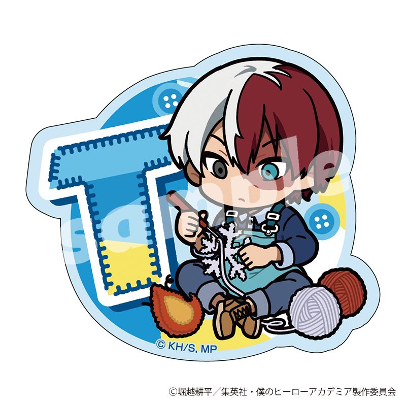 僕のヒーローアカデミア ステッカー 編め!あみぐるみデフォルメ 轟焦凍 ("My Hero Academia" Sticker Knit! Knitted Plush Deformed Todoroki Shoto)