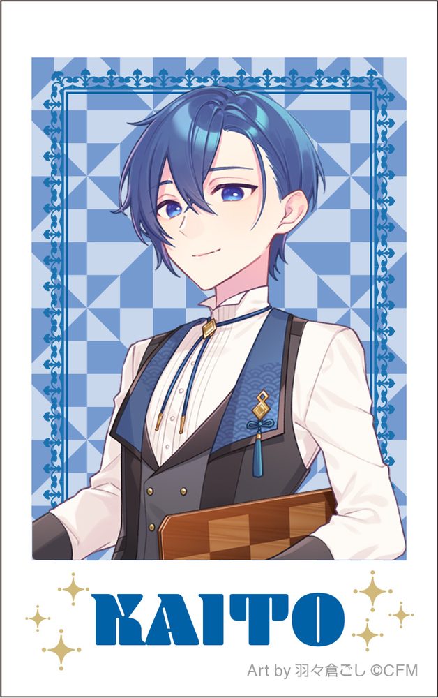 初音ミクシリーズ チェキプリント KAITO 和風喫茶 Art by 羽々倉ごし (Hatsune Miku Series Instax Print KAITO Japanese Style Cafe Art by Habakura54)