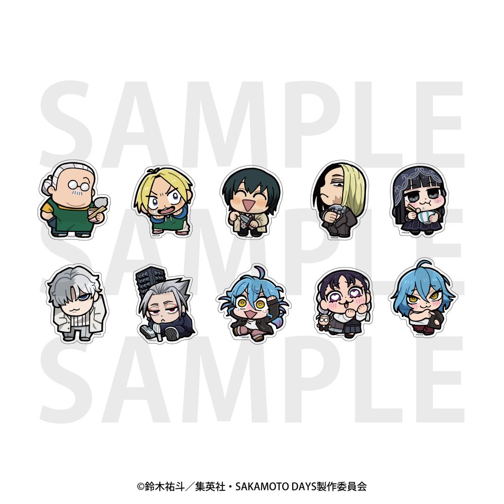 SAKAMOTO DAYS×大川ぶくぶ ダイカットステッカーセット ("Sakamoto Days" x Bkub Okawa Die-cut Sticker Set)