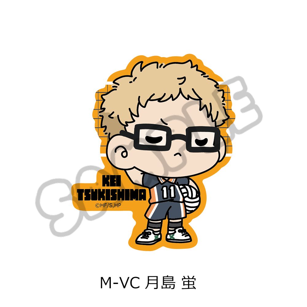 ハイキュー!! 第8弾 クリアカードステッカー(mochocho) M-VC 月島蛍 ("Haikyu!!" Vol. 8 Clear Card Sticker (mochocho) M-VC Tsukishima Kei)