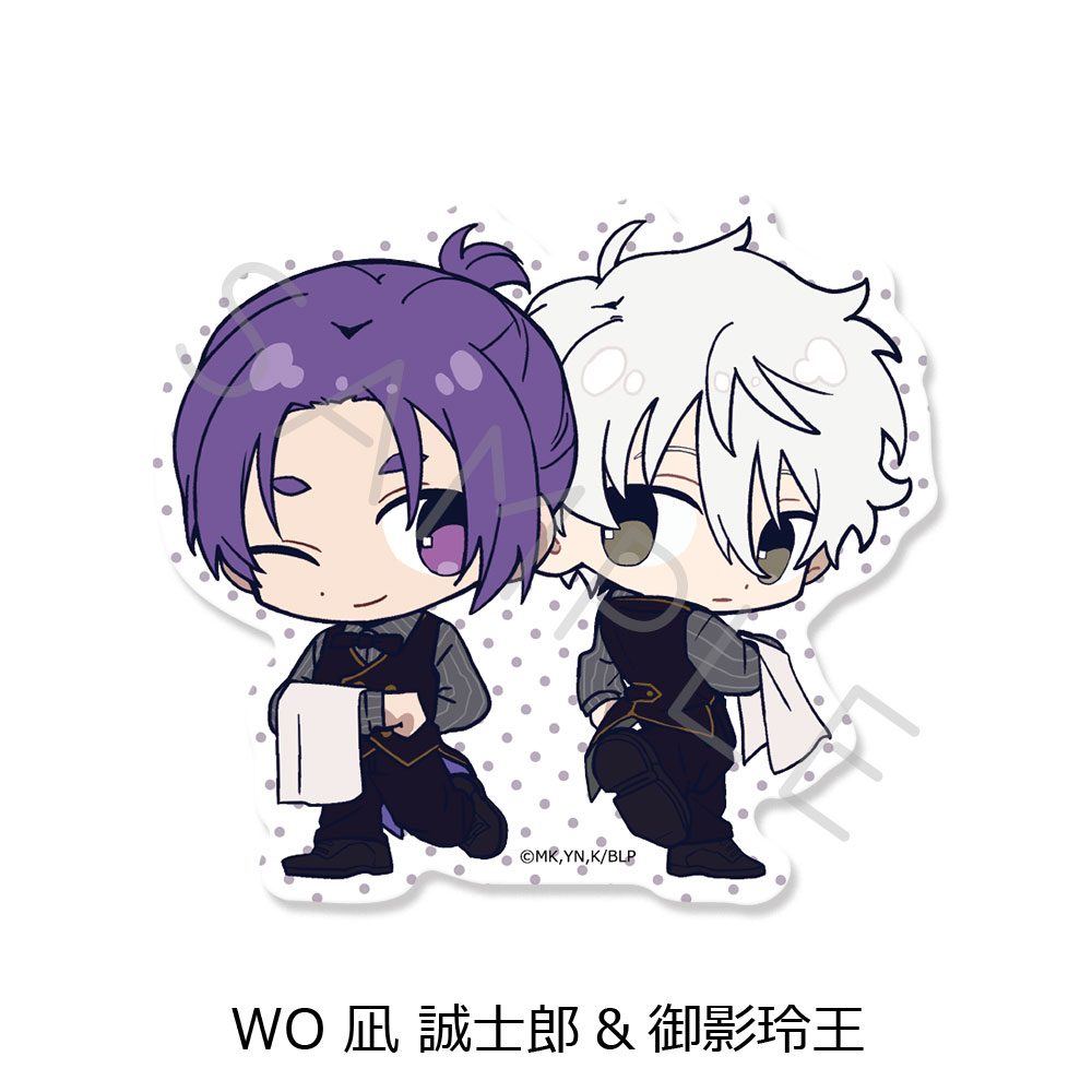 ブルーロック 第10弾 クリアダイカットステッカー WO 凪誠士郎&御影玲王 ("Blue Lock" Vol. 10 Clear Die-cut Sticker WO Nagi Seishiro & Mikage Reo)