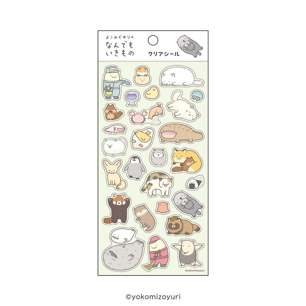 なんでもいきもの クリアシール 2 (Nandemoikimono Clear Sticker 2)