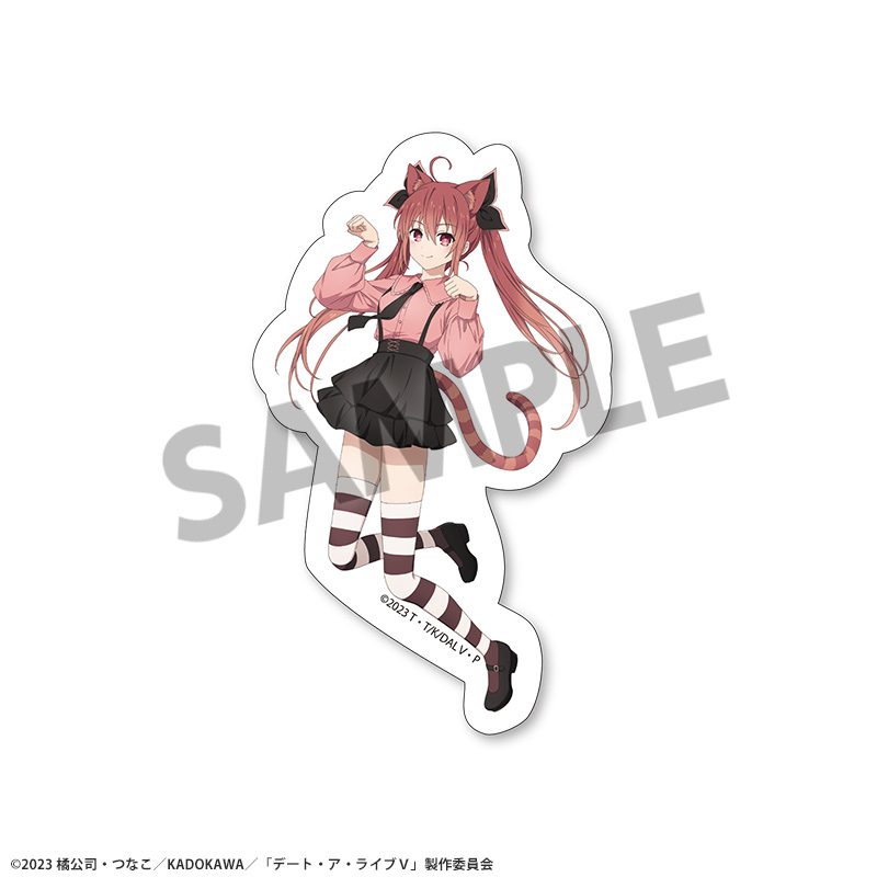 デート・ア・ライブV 描き下ろしダイカットステッカー 五河琴里 不思議の国のアリスVer. ("Date A Live V" Original Illustration Die-cut Sticker Itsuka Kotori Alice in Wonderland Ver.)