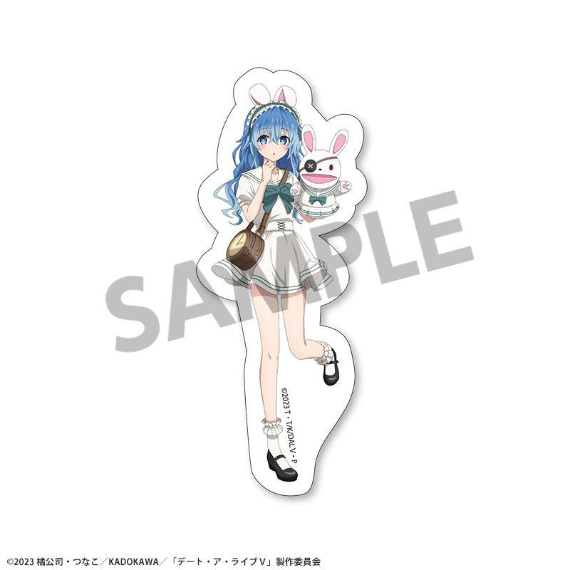デート・ア・ライブV 描き下ろしダイカットステッカー 四糸乃 不思議の国のアリスVer. ("Date A Live V" Original Illustration Die-cut Sticker Yoshino Alice in Wonderland Ver.)