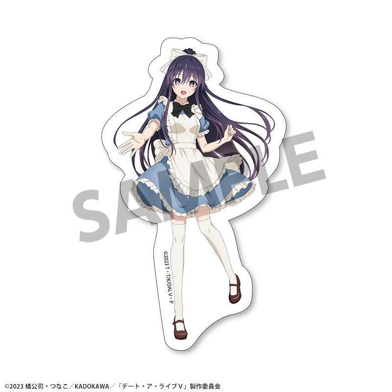 デート・ア・ライブV 描き下ろしダイカットステッカー 夜刀神十香 不思議の国のアリスVer. ("Date A Live V" Original Illustration Die-cut Sticker Yatogami Tohka Alice in Wonderland Ver.)