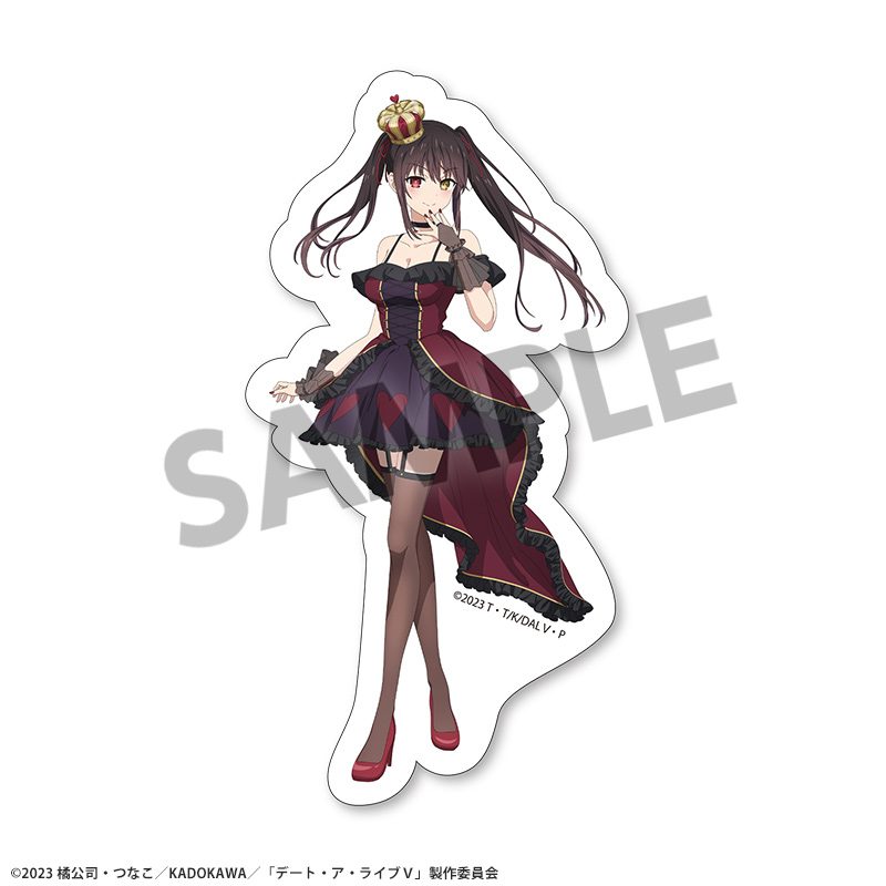 デート・ア・ライブV 描き下ろしダイカットステッカー 時崎狂三 不思議の国のアリスVer. ("Date A Live V" Original Illustration Die-cut Sticker Tokisaki Kurumi Alice in Wonderland Ver.)