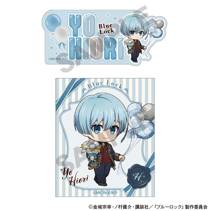 ブルーロック ステッカーセット 氷織羊 バルーンミニキャラ ("Blue Lock" Sticker Set Hiori Yo Balloon Mini Character)