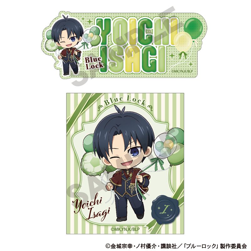 ブルーロック ステッカーセット 潔世一 バルーンミニキャラ ("Blue Lock" Sticker Set Isagi Yoichi Balloon Mini Character)
