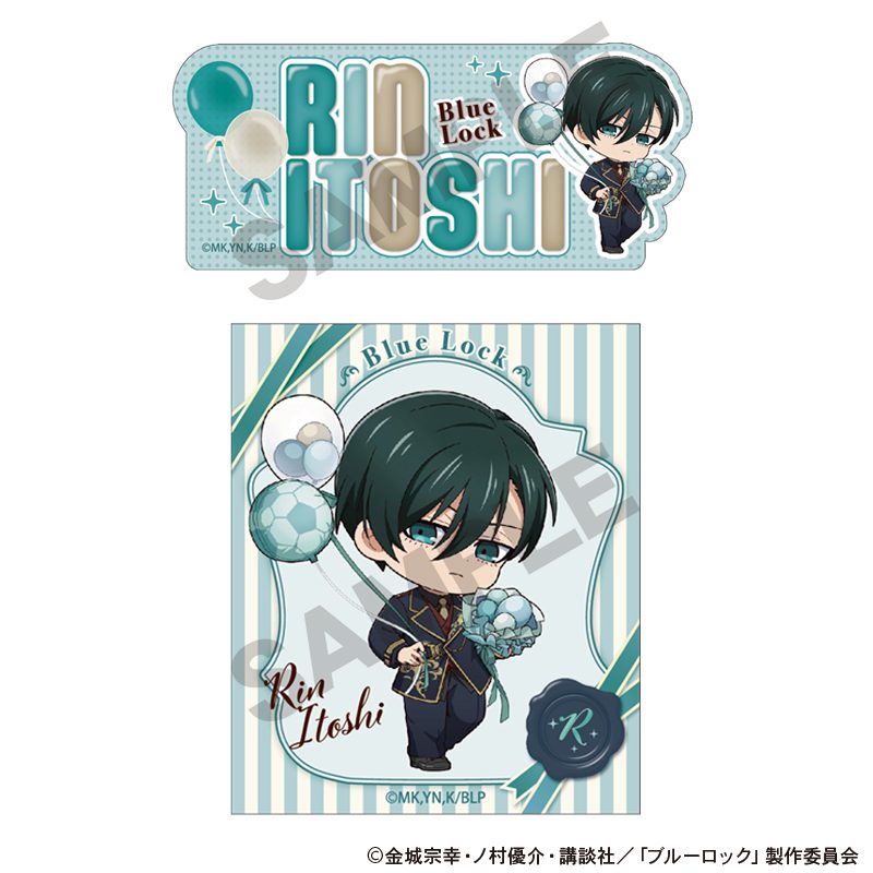 ブルーロック ステッカーセット 糸師凛 バルーンミニキャラ ("Blue Lock" Sticker Set Itoshi Rin Balloon Mini Character)
