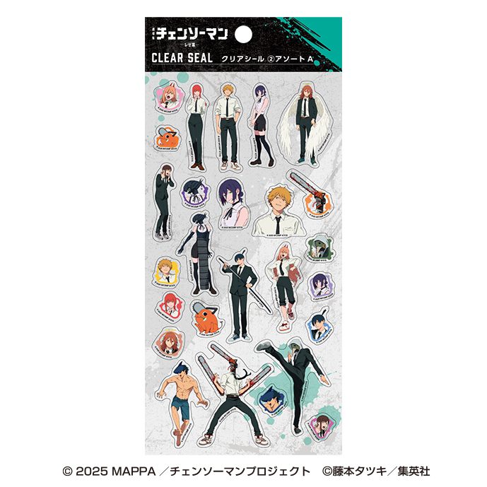 劇場版 チェンソーマン レゼ篇 クリアシール 2 ソロ ("Chainsaw Man - The Movie: Reze Arc" Clear Sticker 2 Solo)