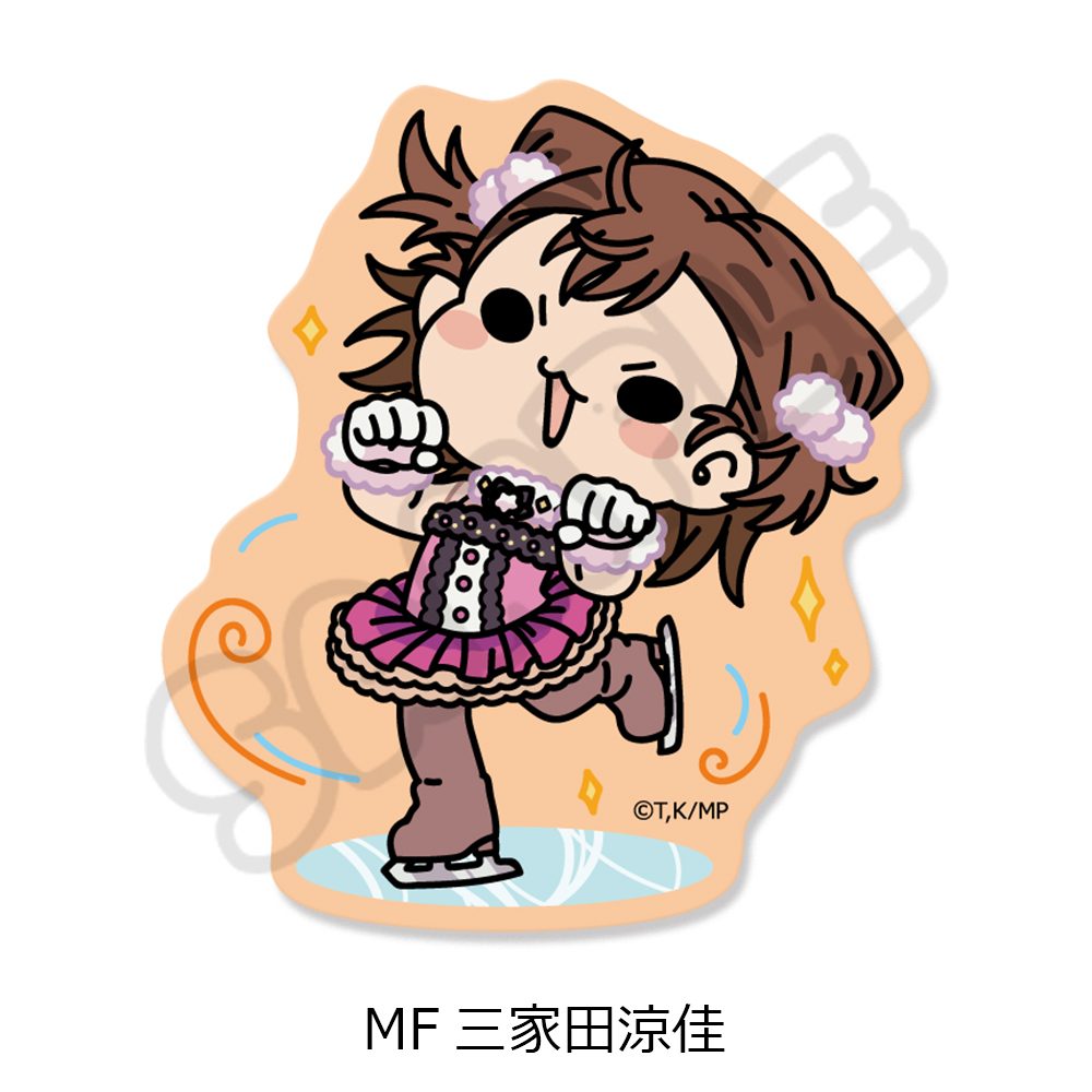 メダリスト クリアカードステッカー MF 三家田涼佳 ("Medalist" Clear Card Sticker MF Miketa Ryoka)