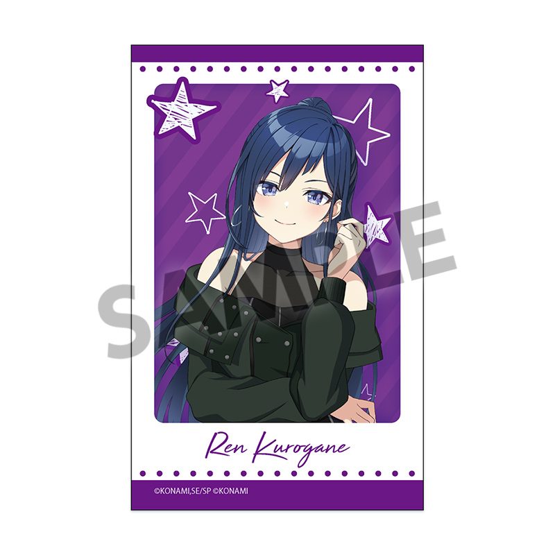 シャインポスト Be Your アイドル! インスタントフォト風ステッカー 黒金蓮 ("Shine Post Be Your Idol!" Instant Photo Style Sticker Kurogane Ren)