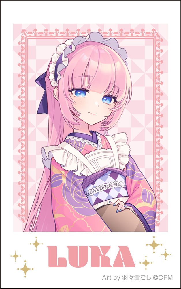 初音ミクシリーズ チェキプリント 巡音ルカ 和風喫茶 Art by 羽々倉ごし (Hatsune Miku Series Instax Print Megurine Luka Japanese Style Cafe Art by Habakura54)