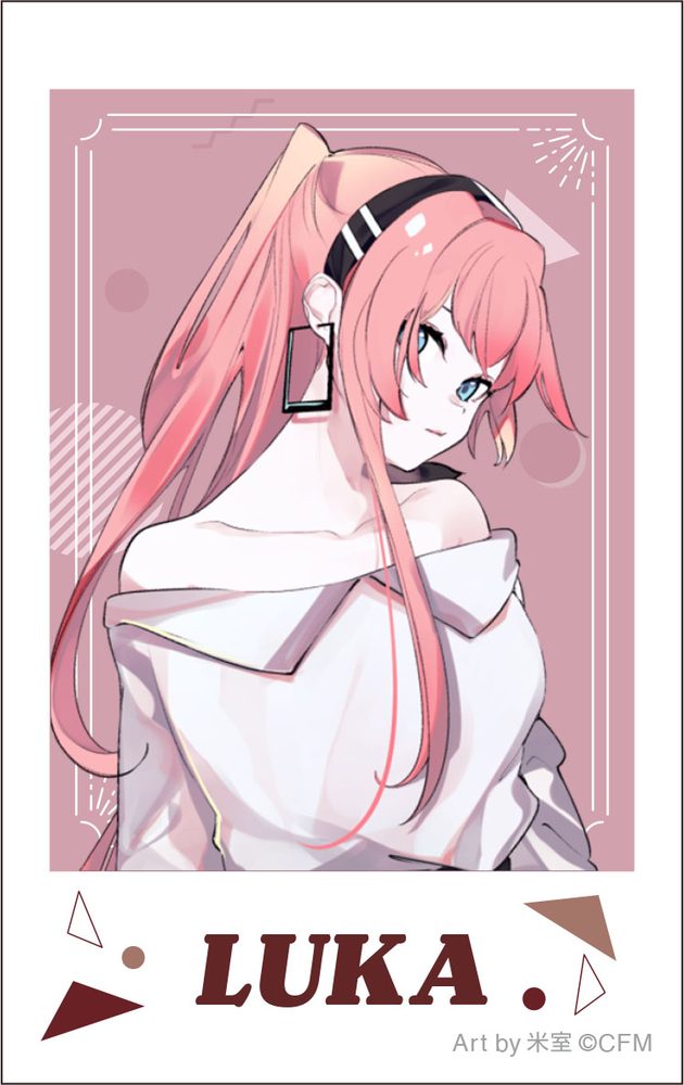 初音ミクシリーズ チェキプリント 巡音ルカ 私服 Art by 米室 (Hatsune Miku Series Instax Print Megurine Luka Casual Outfit Art by Yonemuro)