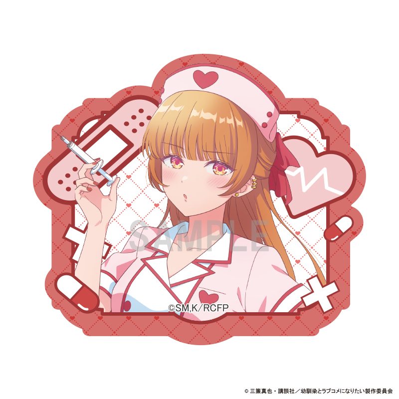 幼馴染とはラブコメにならない ダイカットステッカー 火威灯 ナースVer. ("You Can't Be In a Rom-Com with Your Childhood Friends!" Die-cut Sticker Hiodoshi Akari Nurse Ver.)