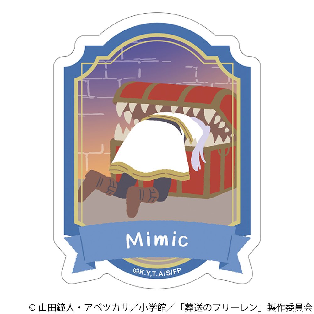 葬送のフリーレン ステッカー ゆるパレット フリーレン&ミミック ("Frieren: Beyond Journey's End" Sticker Yuru Pallet Frieren & Mimic)