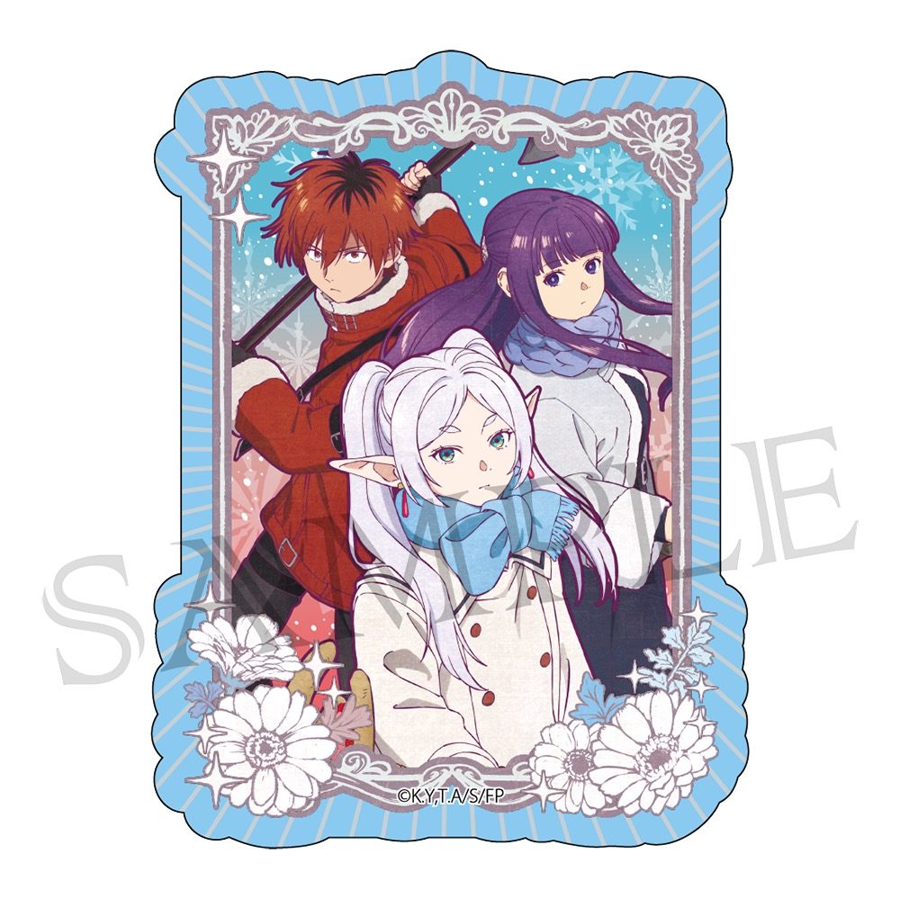 葬送のフリーレン ヴィンテージシリーズVol.5 ステッカー フリーレン一行(冬服) ("Frieren: Beyond Journey's End" Vintage Series Vol. 5 Sticker Frieren and Company (Winter Outfit))