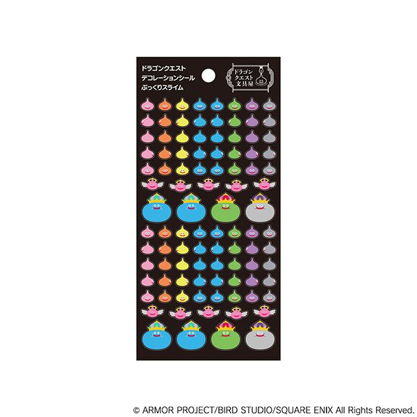 ドラゴンクエスト ドラゴンクエスト文具屋 デコレーションシール3 ぷっくりスライム ("Dragon Quest" Dragon Quest Bungu Decoration Sticker 3 Pukkuri Slime)