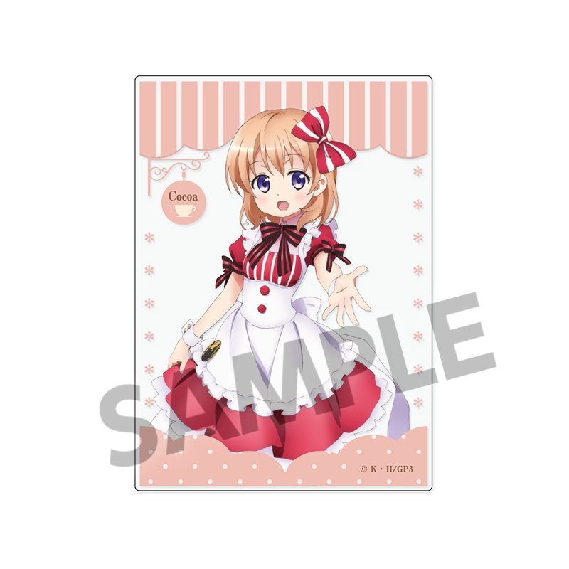 ご注文はうさぎですか? BLOOM 描き下ろしアクリルカード ココア ("Is the order a rabbit? BLOOM" Original Illustration Acrylic Card Cocoa)