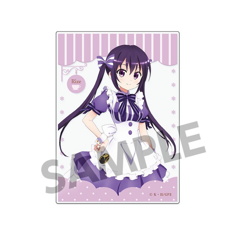 ご注文はうさぎですか? BLOOM 描き下ろしアクリルカード リゼ ("Is the order a rabbit? BLOOM" Original Illustration Acrylic Card Rize)