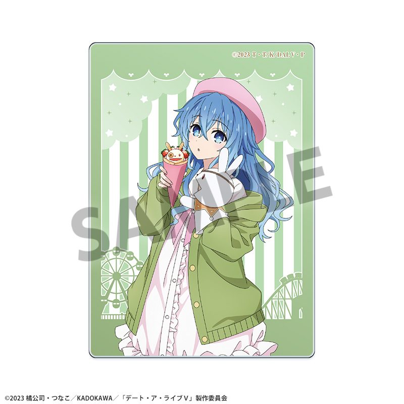 デート・ア・ライブV 描き下ろしアクリルカード 四糸乃 遊園地デートVer. ("Date A Live V" Original Illustration Acrylic Card Yoshino Amusement Park Date Ver.)