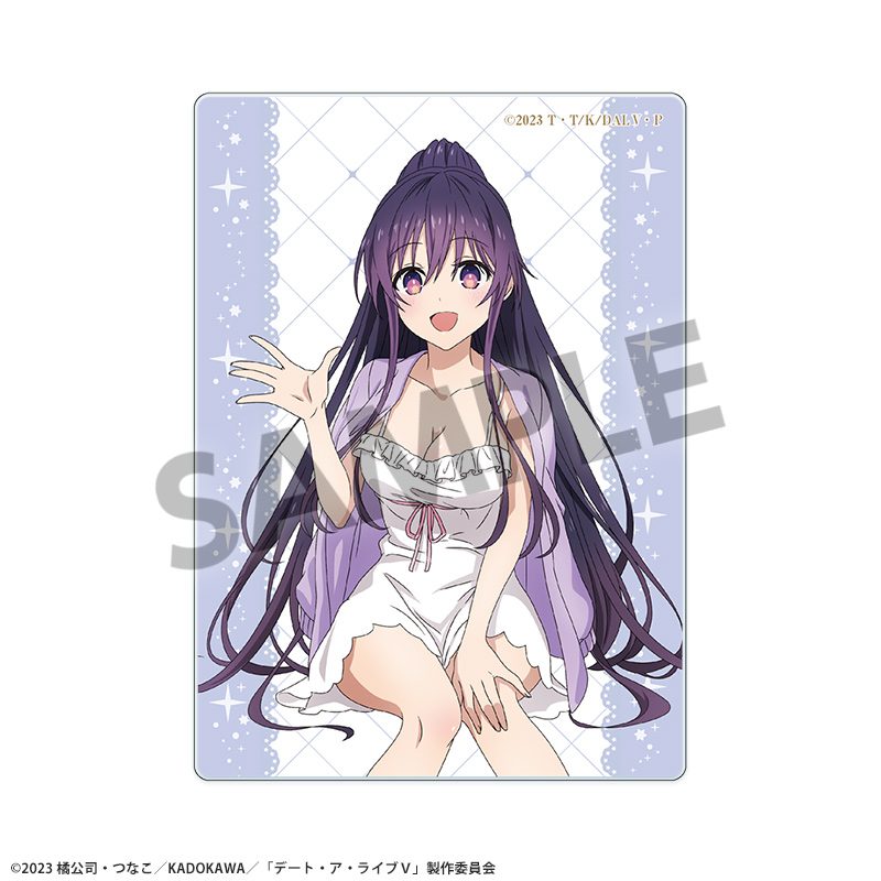 デート・ア・ライブV 描き下ろしアクリルカード 夜刀神十香 ナイトウェアVer. ("Date A Live V" Original Illustration Acrylic Card Yatogami Tohka Nightwear Ver.)