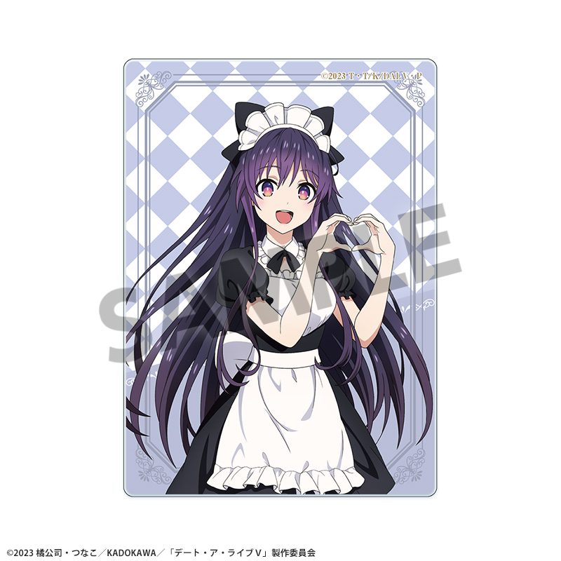 デート・ア・ライブV 描き下ろしアクリルカード 夜刀神十香 メイドVer. ("Date A Live V" Original Illustration Acrylic Card Yatogami Tohka Maid Ver.)