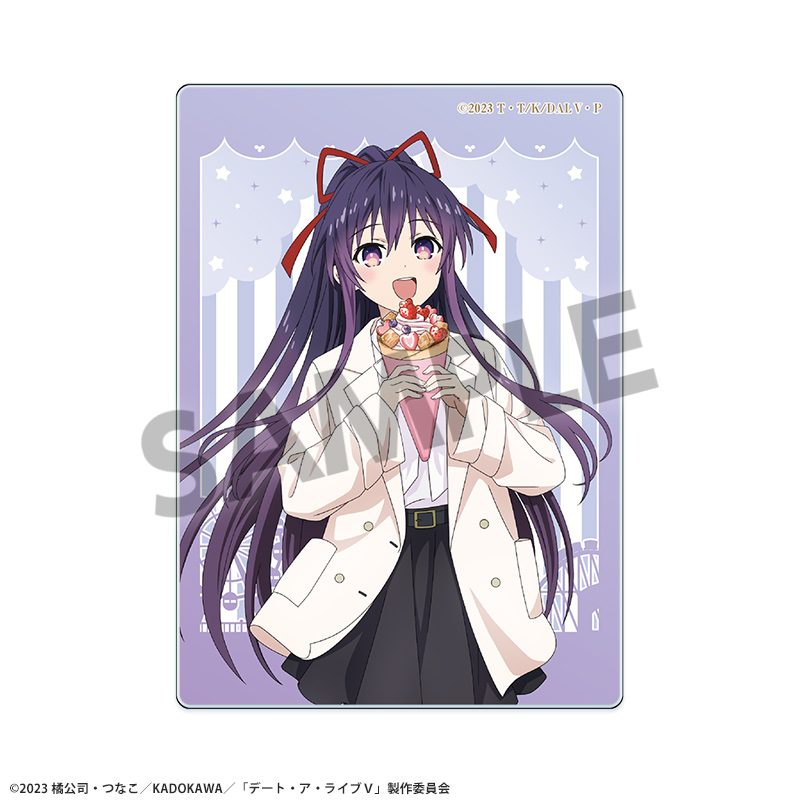 デート・ア・ライブV 描き下ろしアクリルカード 夜刀神十香 遊園地デートVer. ("Date A Live V" Original Illustration Acrylic Card Yatogami Tohka Amusement Park Date Ver.)