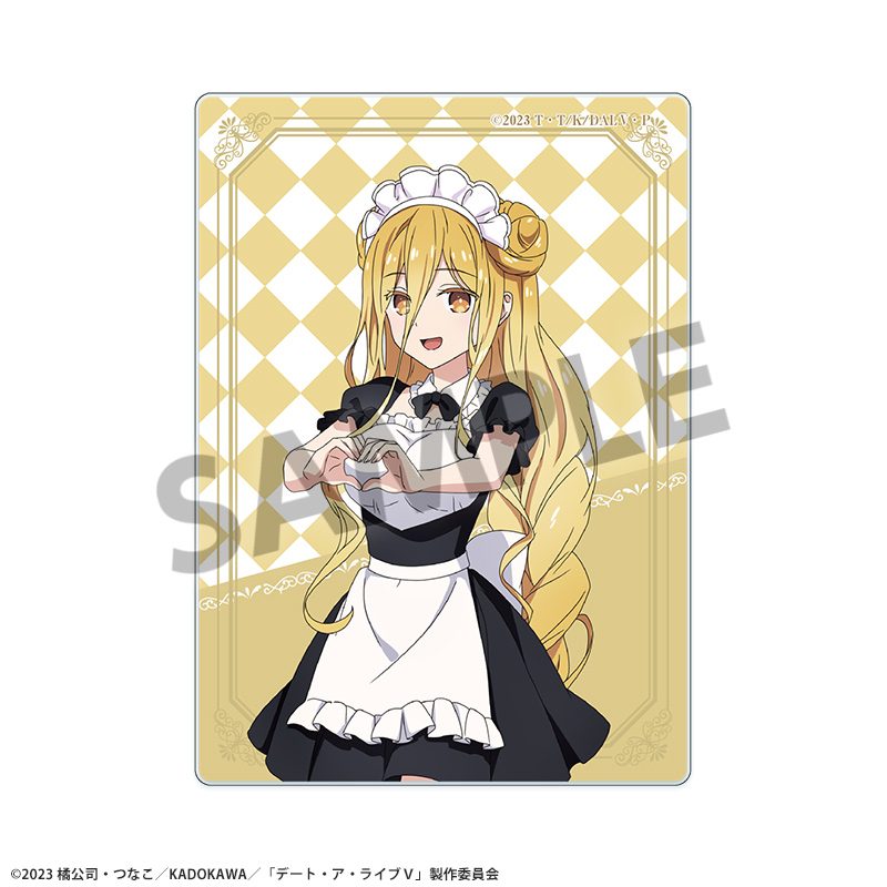 デート・ア・ライブV 描き下ろしアクリルカード 星宮六喰 メイドVer. ("Date A Live V" Original Illustration Acrylic Card Hoshimiya Mukuro Maid Ver.)
