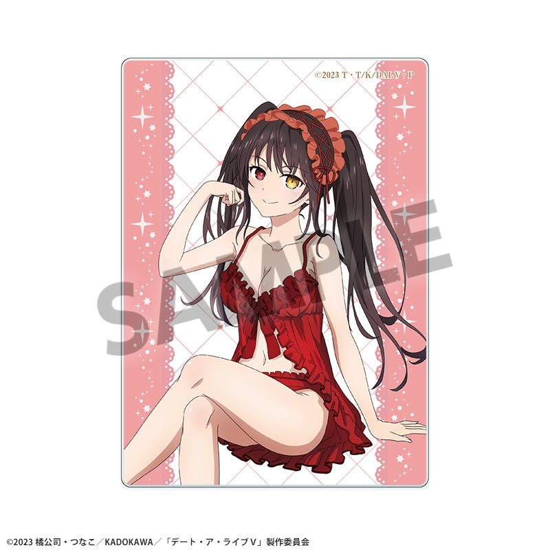 デート・ア・ライブV 描き下ろしアクリルカード 時崎狂三 ナイトウェアVer. ("Date A Live V" Original Illustration Acrylic Card Tokisaki Kurumi Nightwear Ver.)
