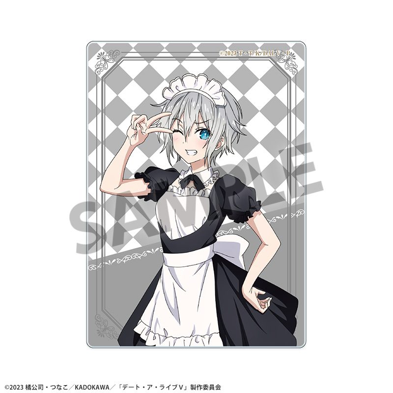 デート・ア・ライブV 描き下ろしアクリルカード 本条二亜 メイドVer. ("Date A Live V" Original Illustration Acrylic Card Honjo Nia Maid Ver.)