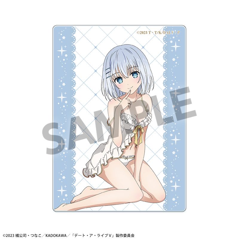 デート・ア・ライブV 描き下ろしアクリルカード 鳶一折紙 ナイトウェアVer. ("Date A Live V" Original Illustration Acrylic Card Tobiichi Origami Nightwear Ver.)
