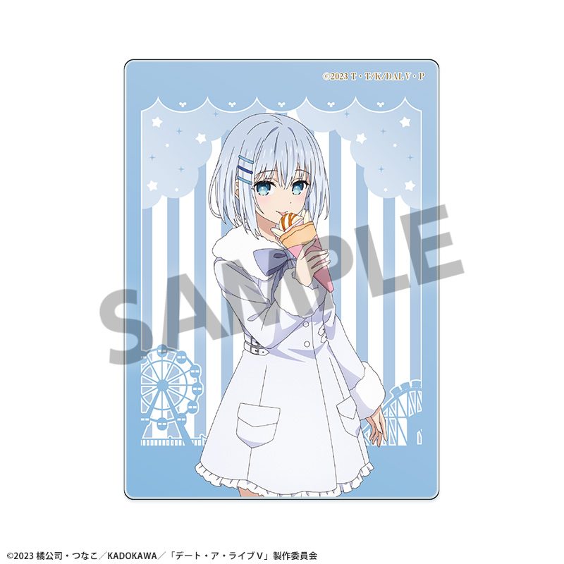 デート・ア・ライブV 描き下ろしアクリルカード 鳶一折紙 遊園地デートVer. ("Date A Live V" Original Illustration Acrylic Card Tobiichi Origami Amusement Park Date Ver.)