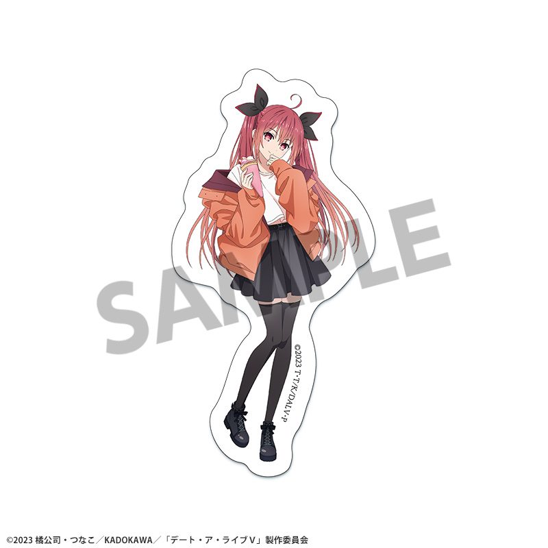 デート・ア・ライブV 描き下ろしダイカットステッカー 五河琴里 遊園地デートVer. ("Date A Live V" Original Illustration Die-cut Sticker Itsuka Kotori Amusement Park Date Ver.)
