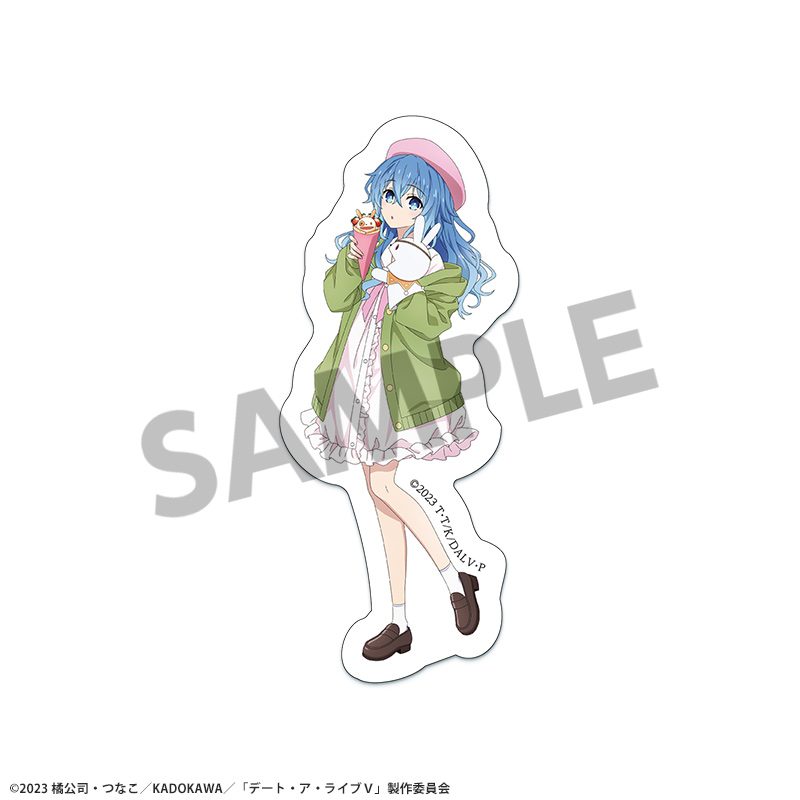デート・ア・ライブV 描き下ろしダイカットステッカー 四糸乃 遊園地デートVer. ("Date A Live V" Original Illustration Die-cut Sticker Yoshino Amusement Park Date Ver.)