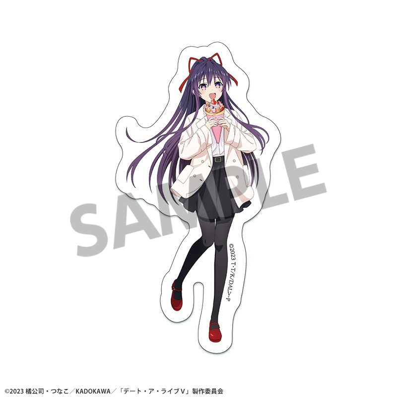 デート・ア・ライブV 描き下ろしダイカットステッカー 夜刀神十香 遊園地デートVer. ("Date A Live V" Original Illustration Die-cut Sticker Yatogami Tohka Amusement Park Date Ver.)