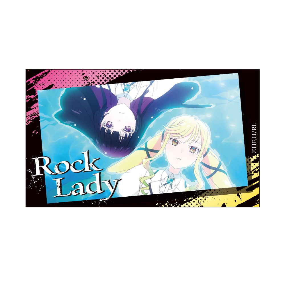 ロックは淑女の嗜みでして ステッカーC ("Rock Is a Lady's Modesty" Sticker C)