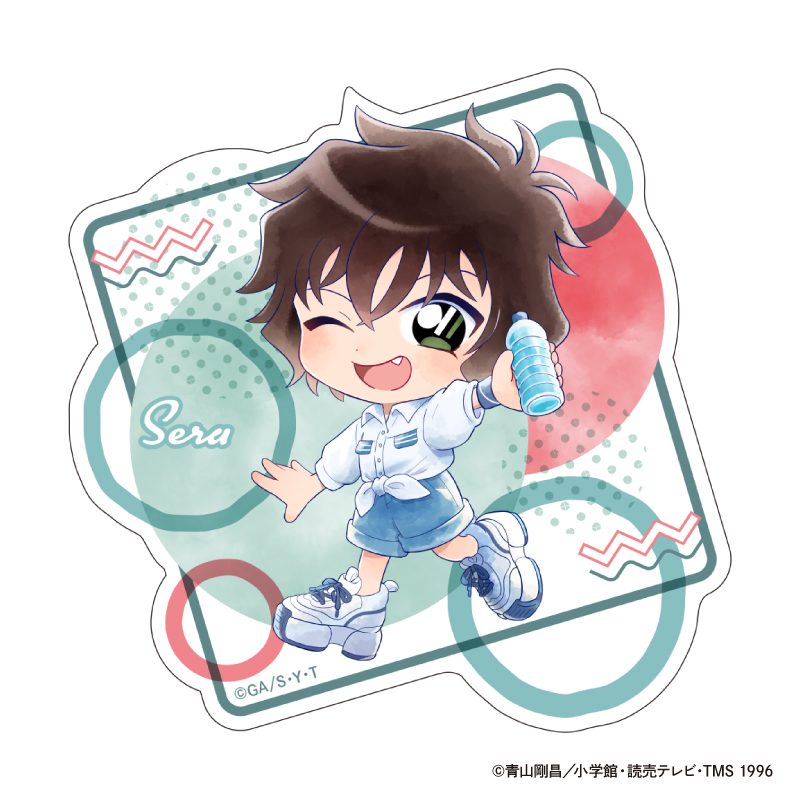 名探偵コナン ダイカットクリアステッカー Seasideデフォルメ 世良真純 ("Detective Conan" Die-cut Clear Sticker Seaside Deformed Sera Masumi)