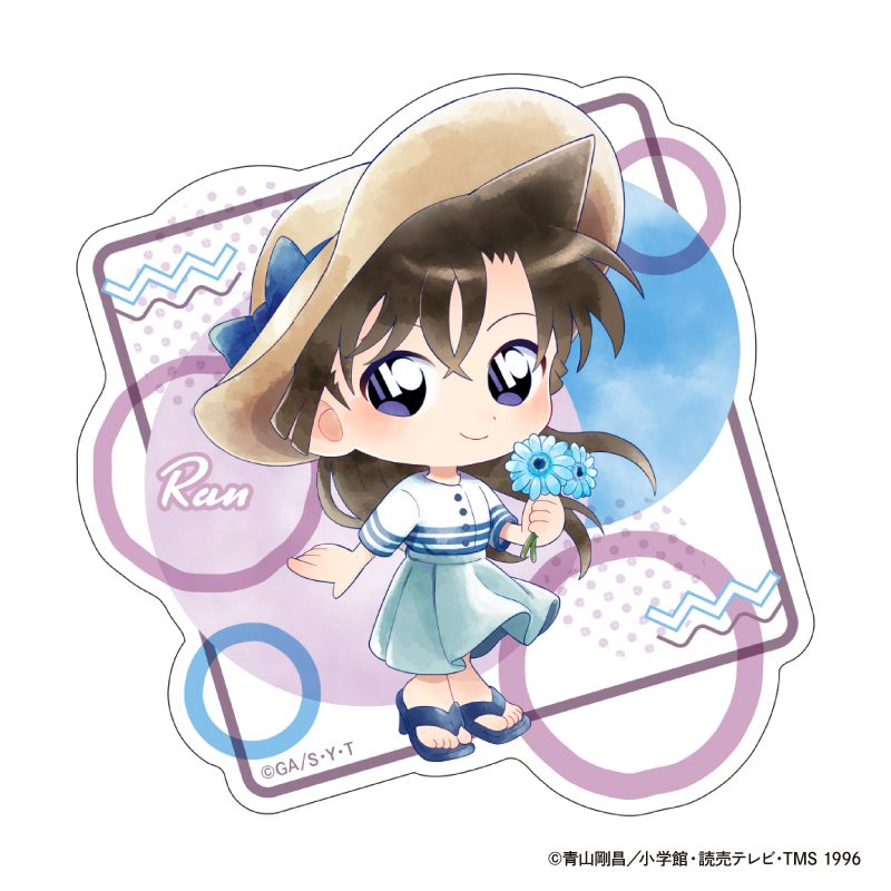 名探偵コナン ダイカットクリアステッカー Seasideデフォルメ 毛利蘭 ("Detective Conan" Die-cut Clear Sticker Seaside Deformed Mori Ran)