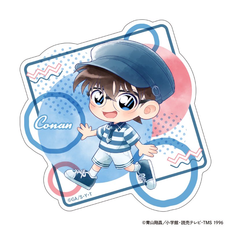 名探偵コナン ダイカットクリアステッカー Seasideデフォルメ 江戸川コナン ("Detective Conan" Die-cut Clear Sticker Seaside Deformed Edogawa Conan)
