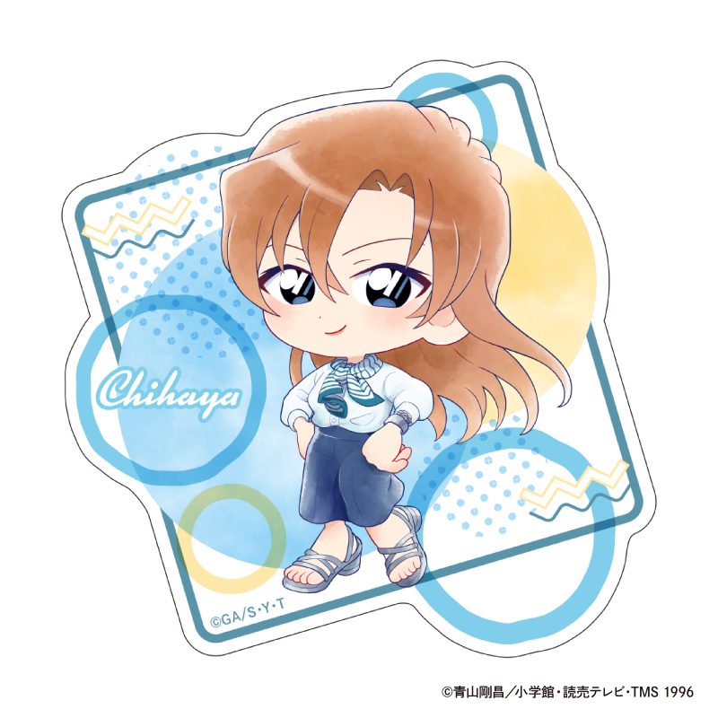 名探偵コナン ダイカットクリアステッカー Seasideデフォルメ 萩原千速 ("Detective Conan" Die-cut Clear Sticker Seaside Deformed Hagiwara Chihaya)