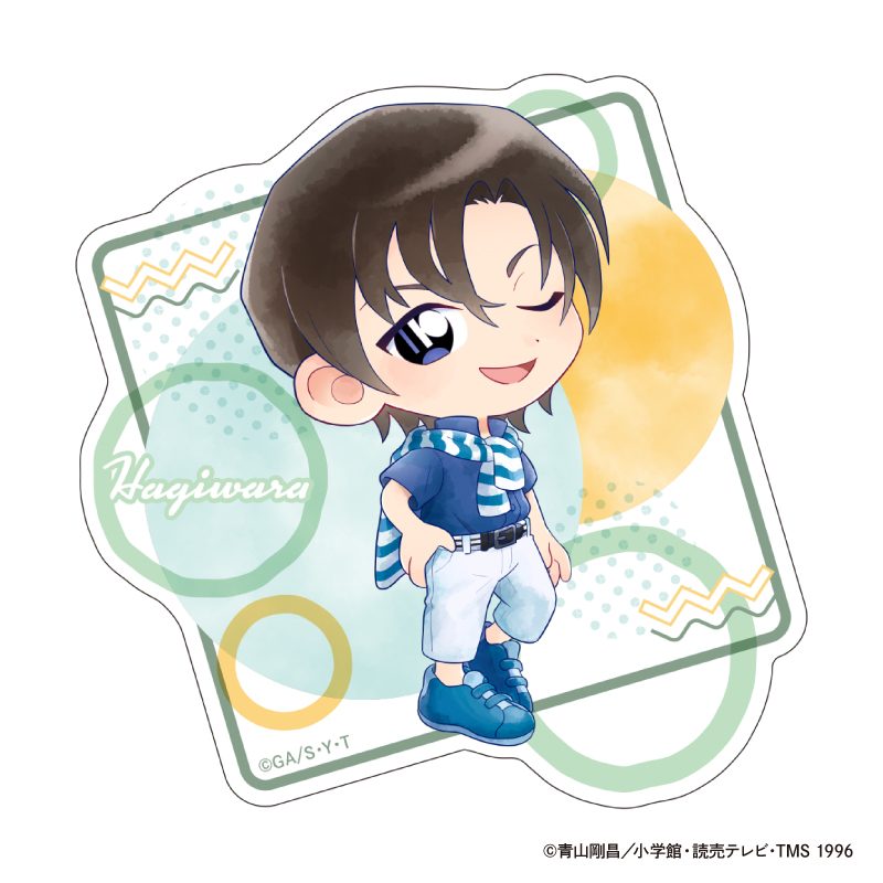 名探偵コナン ダイカットクリアステッカー Seasideデフォルメ 萩原研二 ("Detective Conan" Die-cut Clear Sticker Seaside Deformed Hagiwara Kenji)