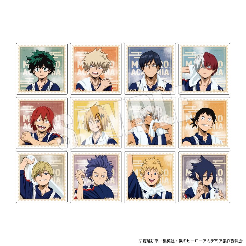 僕のヒーローアカデミア×極楽湯・RAKU SPA ステッカーセット ("My Hero Academia" x Gokurakuyu, RAKU SPA Sticker Set)