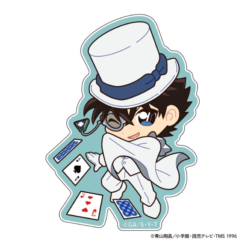 名探偵コナン アクリルステッカー weekend holidayデフォルメ 怪盗キッド ("Detective Conan" Acrylic Sticker Weekend Holiday Deformed Kaito Kid)