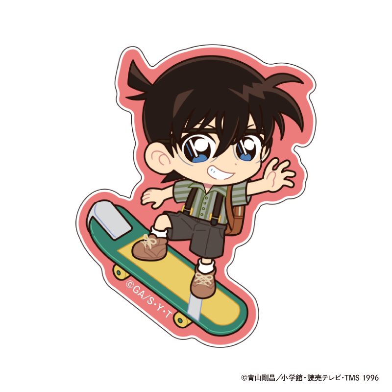 名探偵コナン アクリルステッカー weekend holidayデフォルメ 江戸川コナン ("Detective Conan" Acrylic Sticker Weekend Holiday Deformed Edogawa Conan)