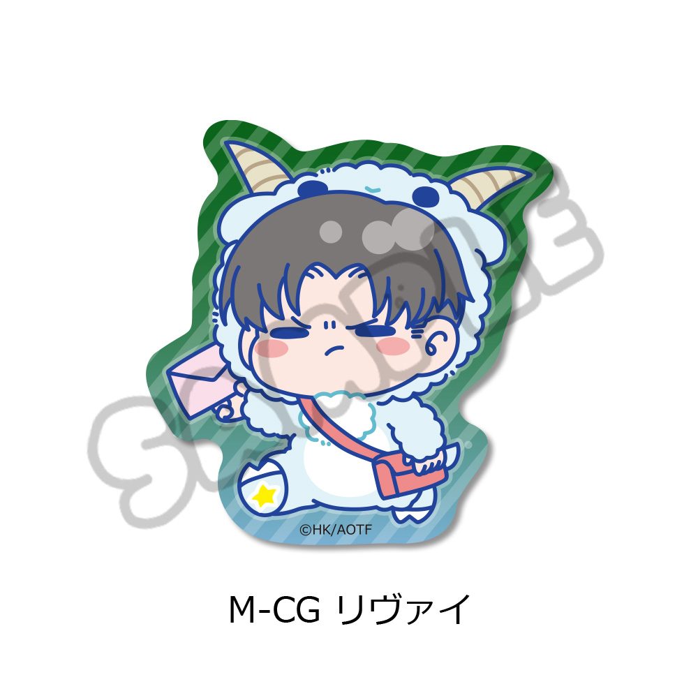 進撃の巨人 The Final Season 第16弾 クリアカードステッカー M-CG リヴァイ ("Attack on Titan The Final Season" Vol. 16 Clear Card Sticker M-CG Levi)