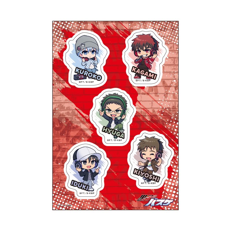 PETANTシール 黒子のバスケ 28 誠凛 ヒップホップVer.(ミニキャライラスト) (Petant Sticker "Kuroko's Basketball" 28 Seirin Hip Hop Ver. (Mini Character Illustration))