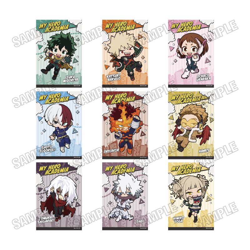 僕のヒーローアカデミア ミニキャライラストカードセット ぶら下がりVer. ("My Hero Academia" Mini Character Illustration Card Set Hanging Ver.)