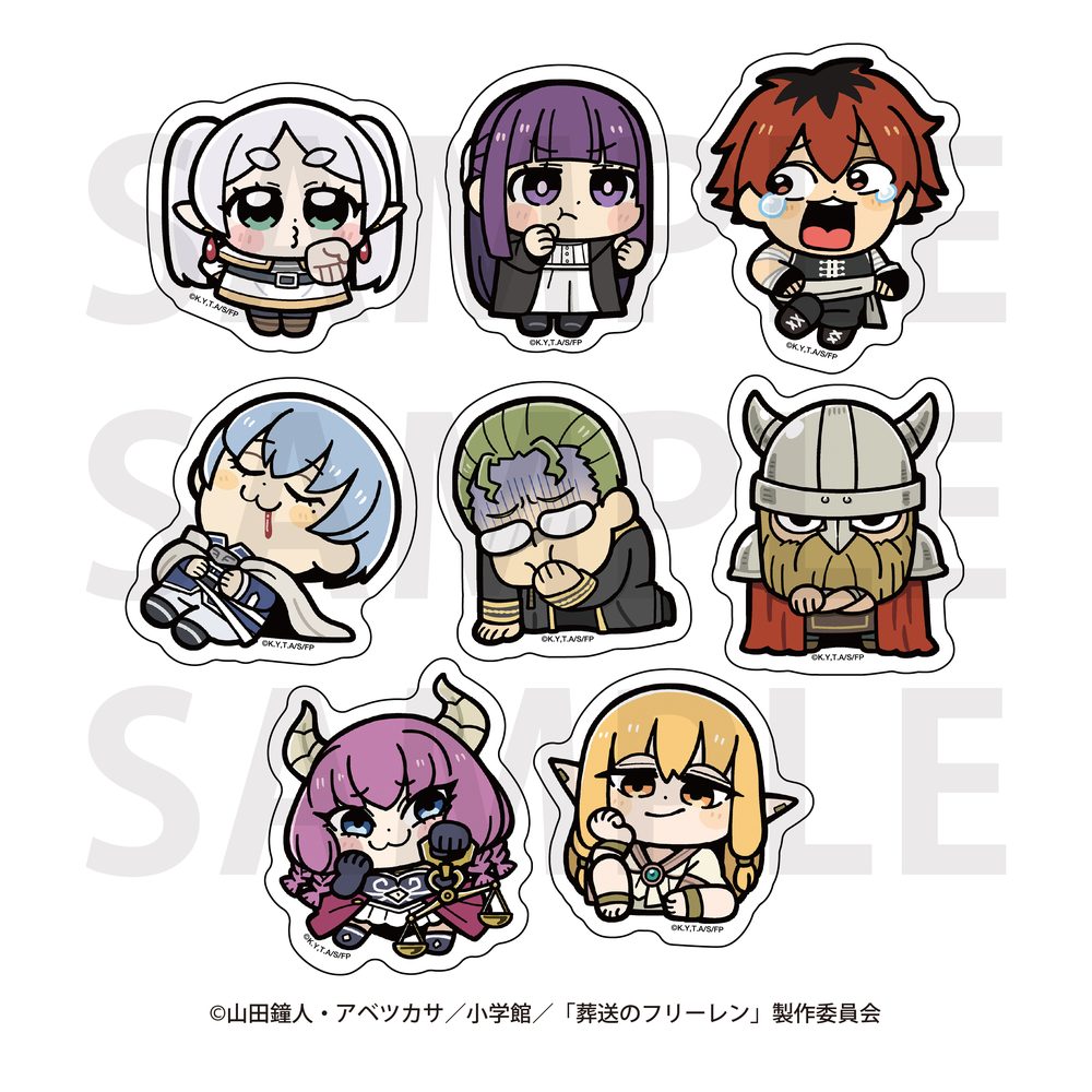 葬送のフリーレン×大川ぶくぶ ダイカットステッカーセット ("Frieren: Beyond Journey's End" x Bkub Okawa Die-cut Sticker Set)